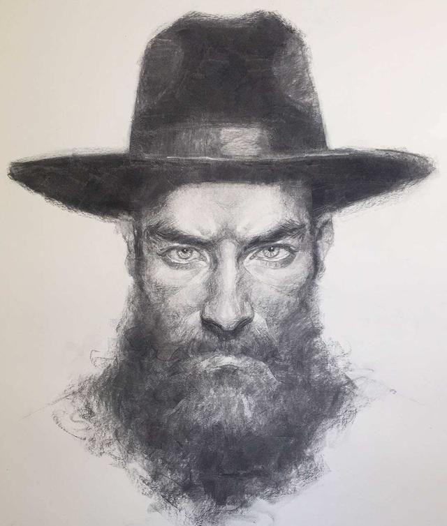 香港旅美艺术家Olive Sin肖像素描专辑