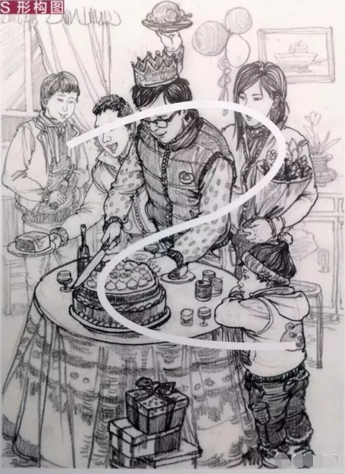 速写培训场景速写构图形式有哪些